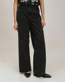 Jeans Negro Fit Wide Leg,NEGRO